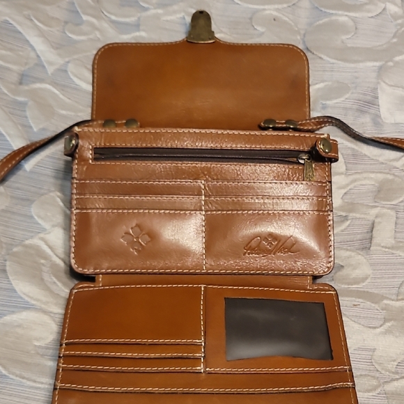 Patricia Nash Brown Leather Crossbody Bag - Picture 4 of 5